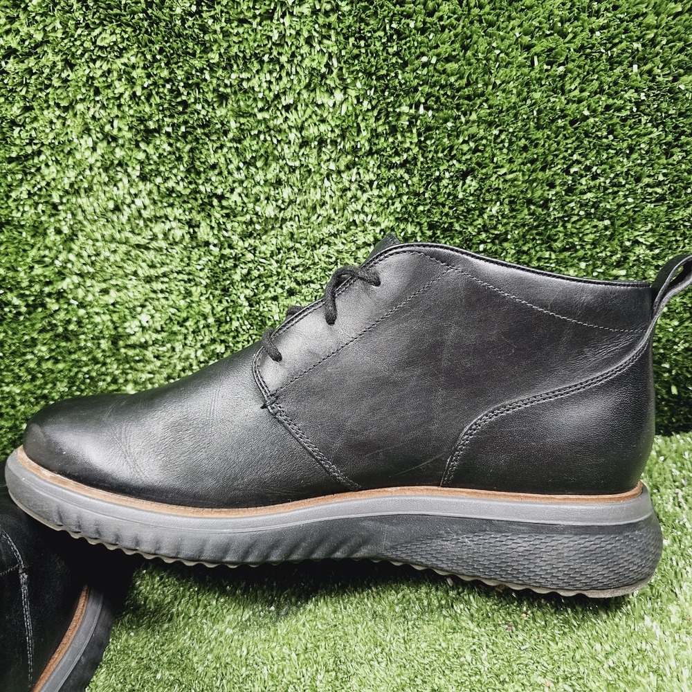 Cole Haan ZeroGrand Black Leather Ankle Casual Chukka Boots Mens Size 11 - Picture 6 of 10